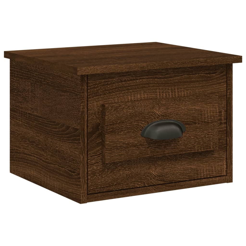 Wand-Nachttische 2 Stk. Braun Eichen-Optik 41,5x36x28 cm - Pazzar.ch