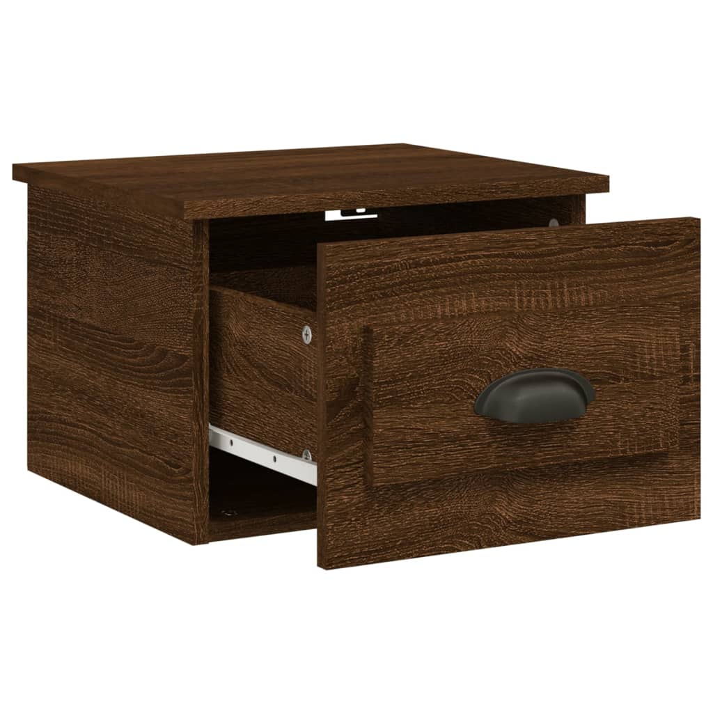 Wand-Nachttische 2 Stk. Braun Eichen-Optik 41,5x36x28 cm - Pazzar.ch
