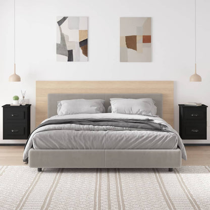 Wand-Nachttische 2 Stk. Schwarz 41,5x36x53 cm - Pazzar.ch
