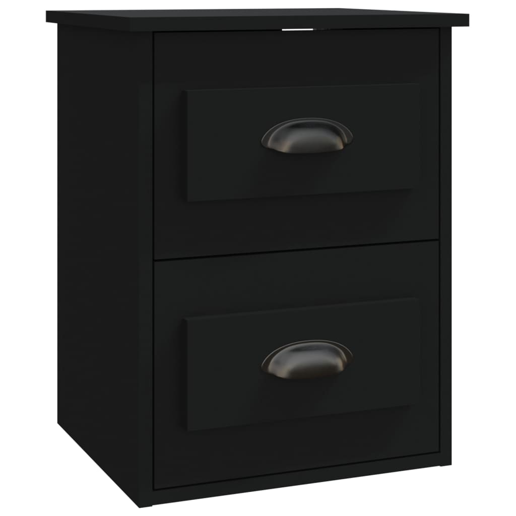 Wand-Nachttische 2 Stk. Schwarz 41,5x36x53 cm - Pazzar.ch