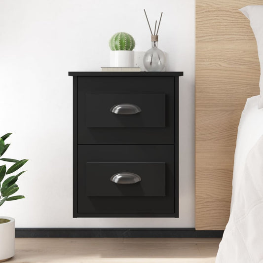 Wand-Nachttische 2 Stk. Schwarz 41,5x36x53 cm - Pazzar.ch