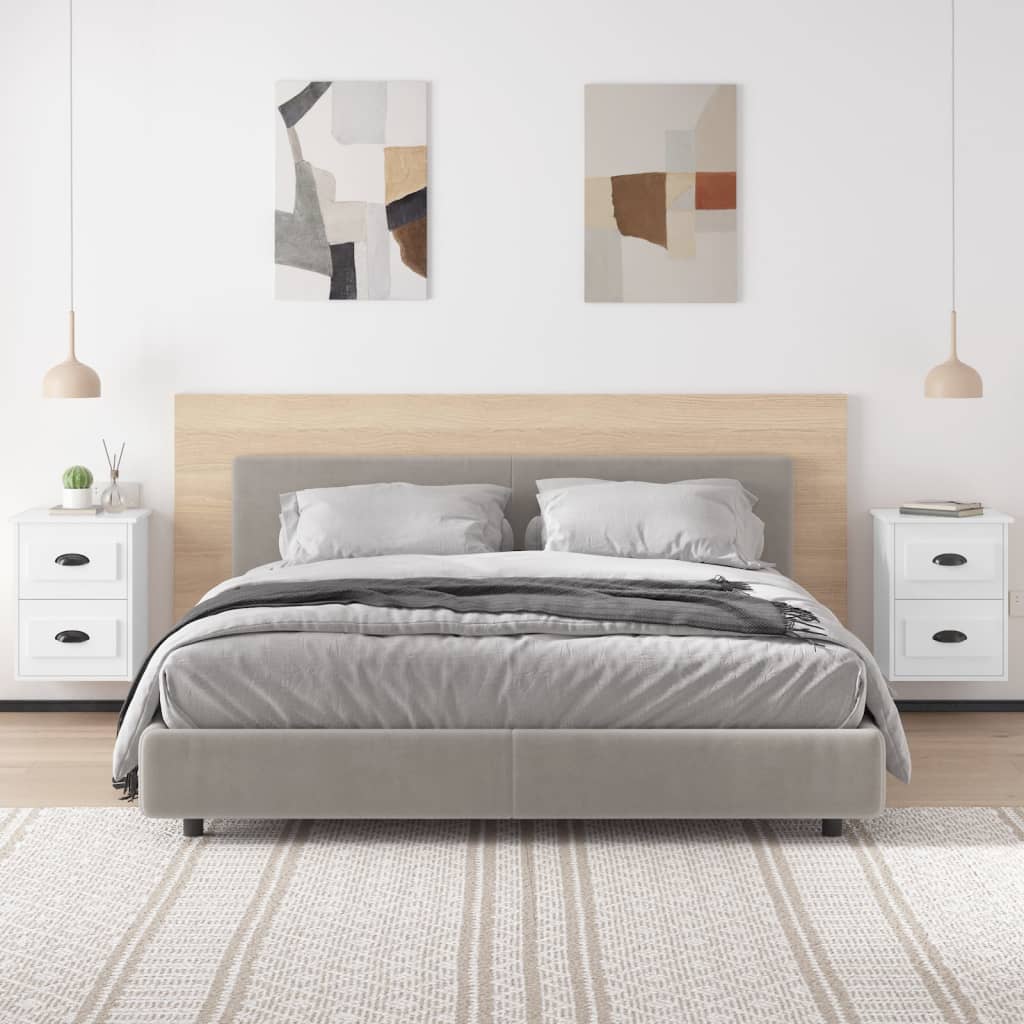 Wand-Nachttische 2 Stk. Hochglanz-Weiß 41,5x36x53 cm - Pazzar.ch