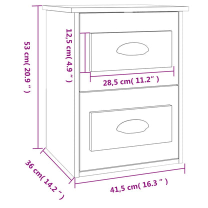 Wand-Nachttisch Sonoma-Eiche 41,5x36x53 cm - Pazzar.ch