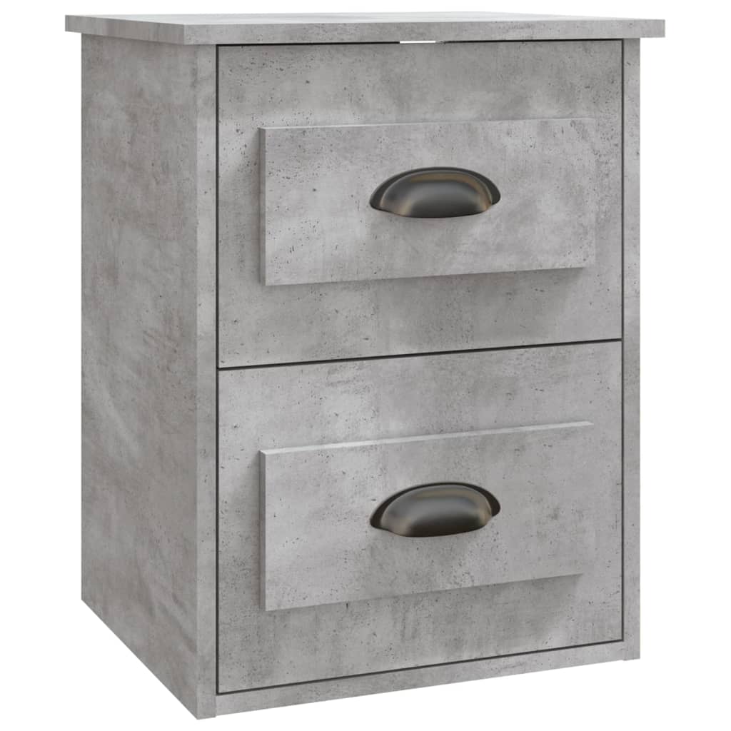 Wand-Nachttische 2 Stk. Betongrau 41,5x36x53 cm - Pazzar.ch