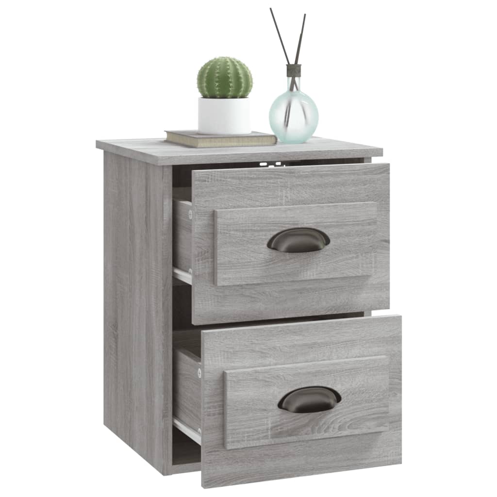 Wand-Nachttisch Grau Sonoma 41,5x36x53 cm - Pazzar.ch