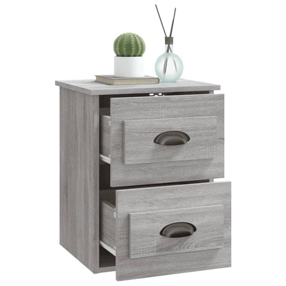 Wand-Nachttische 2 Stk. Grau Sonoma 41,5x36x53 cm - Pazzar.ch