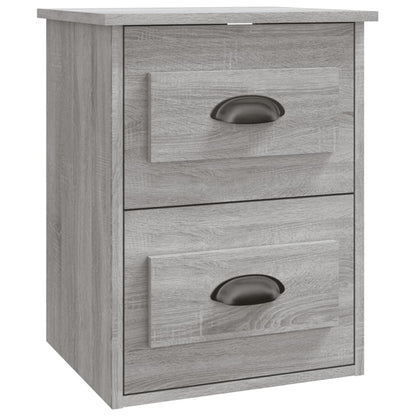 Wand-Nachttische 2 Stk. Grau Sonoma 41,5x36x53 cm - Pazzar.ch