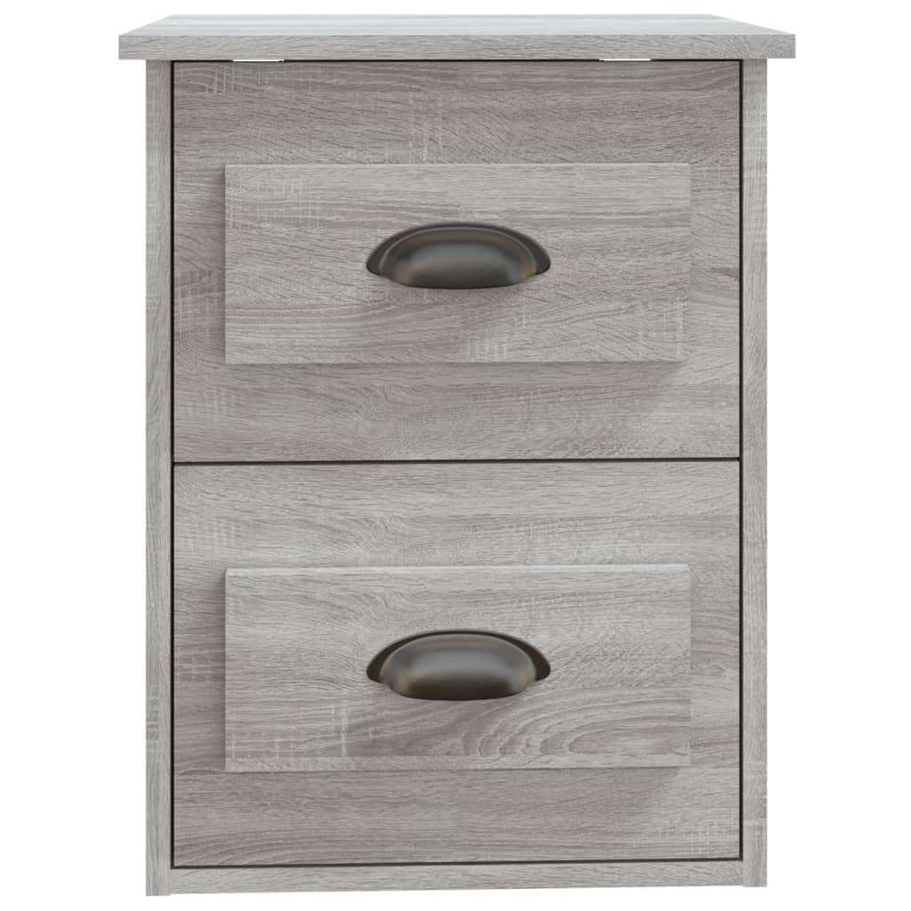 Wand-Nachttische 2 Stk. Grau Sonoma 41,5x36x53 cm - Pazzar.ch