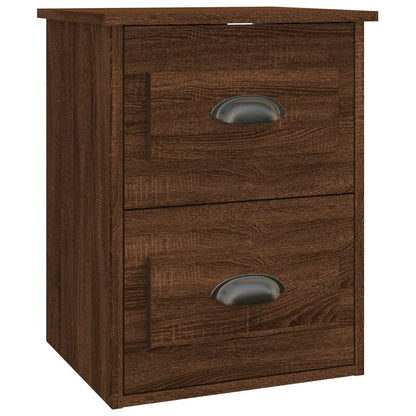 Wand-Nachttisch Braun Eichen-Optik 41,5x36x53 cm - Pazzar.ch