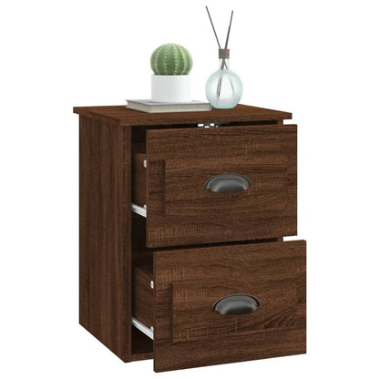 Wand-Nachttisch Braun Eichen-Optik 41,5x36x53 cm - Pazzar.ch