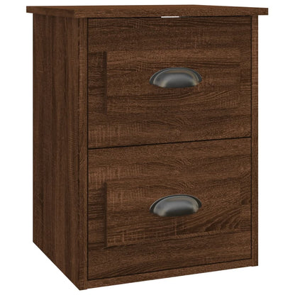 Wand-Nachttische 2 Stk. Braun Eichen-Optik 41,5x36x53 cm - Pazzar.ch