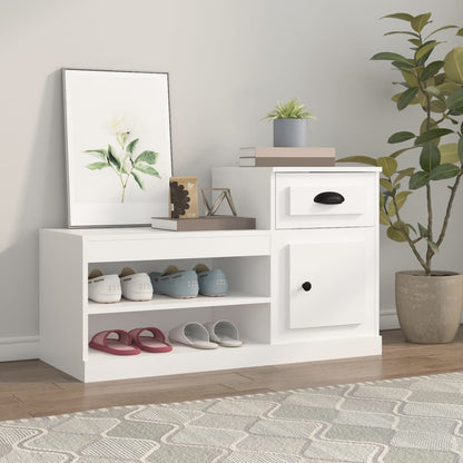 Schuhschrank Weiß 100x42x60 cm Holzwerkstoff - Pazzar.ch