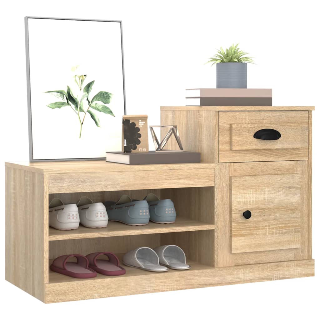 Schuhschrank Sonoma-Eiche 100x42x60 cm Holzwerkstoff - Pazzar.ch