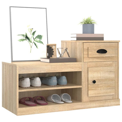 Schuhschrank Sonoma-Eiche 100x42x60 cm Holzwerkstoff - Pazzar.ch