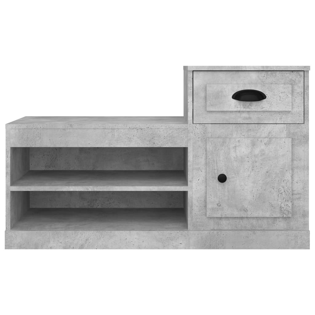 Schuhschrank Betongrau 100x42x60 cm Holzwerkstoff - Pazzar.ch