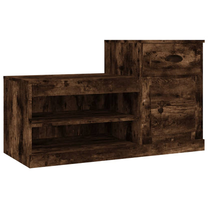 Schuhschrank Räuchereiche 100x42x60 cm Holzwerkstoff - Pazzar.ch