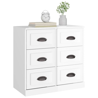 Sideboard Hochglanz-Weiß 70x35,5x67,5 cm Holzwerkstoff - Pazzar.ch