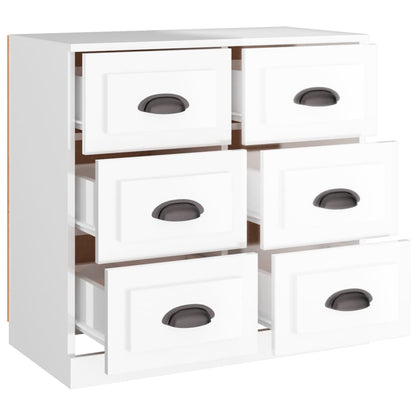Sideboard Hochglanz-Weiß 70x35,5x67,5 cm Holzwerkstoff - Pazzar.ch