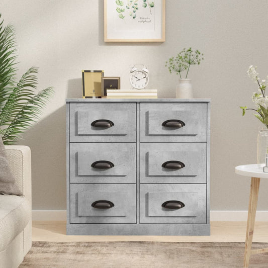 Sideboard Betongrau 70x35,5x67,5 cm Holzwerkstoff - Pazzar.ch