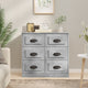 Sideboard Betongrau 70x35,5x67,5 cm Holzwerkstoff