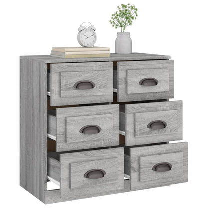 Sideboard Grau Sonoma 70x35,5x67,5 cm Holzwerkstoff - Pazzar.ch