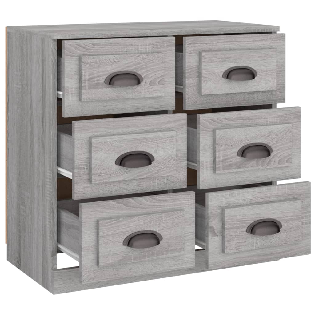 Sideboard Grau Sonoma 70x35,5x67,5 cm Holzwerkstoff - Pazzar.ch