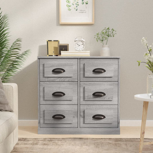 Sideboard Grau Sonoma 70x35,5x67,5 cm Holzwerkstoff - Pazzar.ch