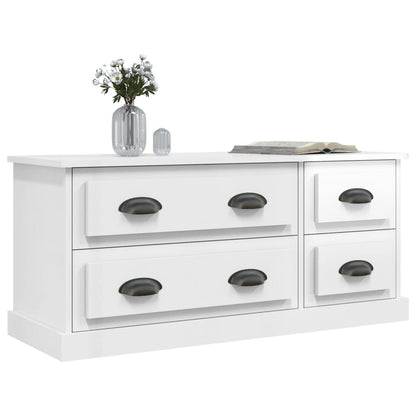 TV-Schrank Hochglanz-Weiß 100x35,5x45 cm Holzwerkstoff - Pazzar.ch