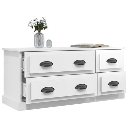 TV-Schrank Hochglanz-Weiß 100x35,5x45 cm Holzwerkstoff - Pazzar.ch