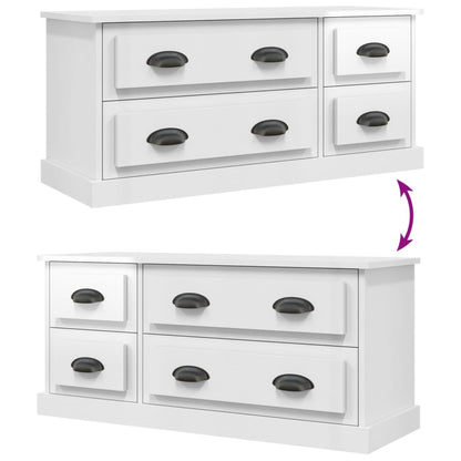 TV-Schrank Hochglanz-Weiß 100x35,5x45 cm Holzwerkstoff - Pazzar.ch