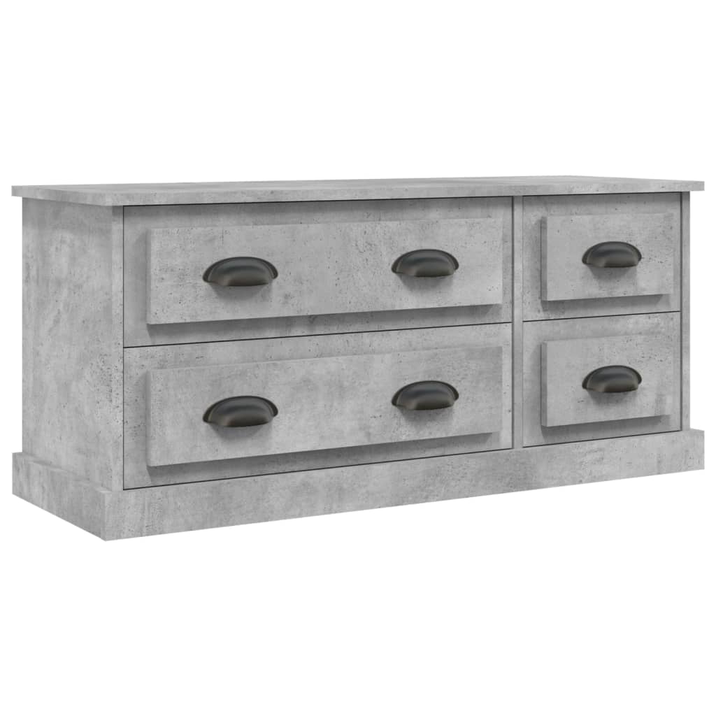 TV-Schrank Betongrau 100x35,5x45 cm Holzwerkstoff - Pazzar.ch