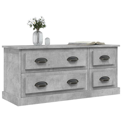 TV-Schrank Betongrau 100x35,5x45 cm Holzwerkstoff - Pazzar.ch