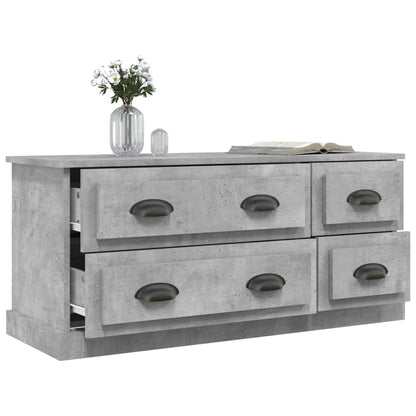 TV-Schrank Betongrau 100x35,5x45 cm Holzwerkstoff - Pazzar.ch