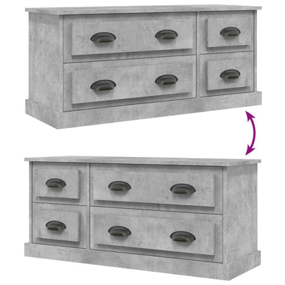TV-Schrank Betongrau 100x35,5x45 cm Holzwerkstoff - Pazzar.ch