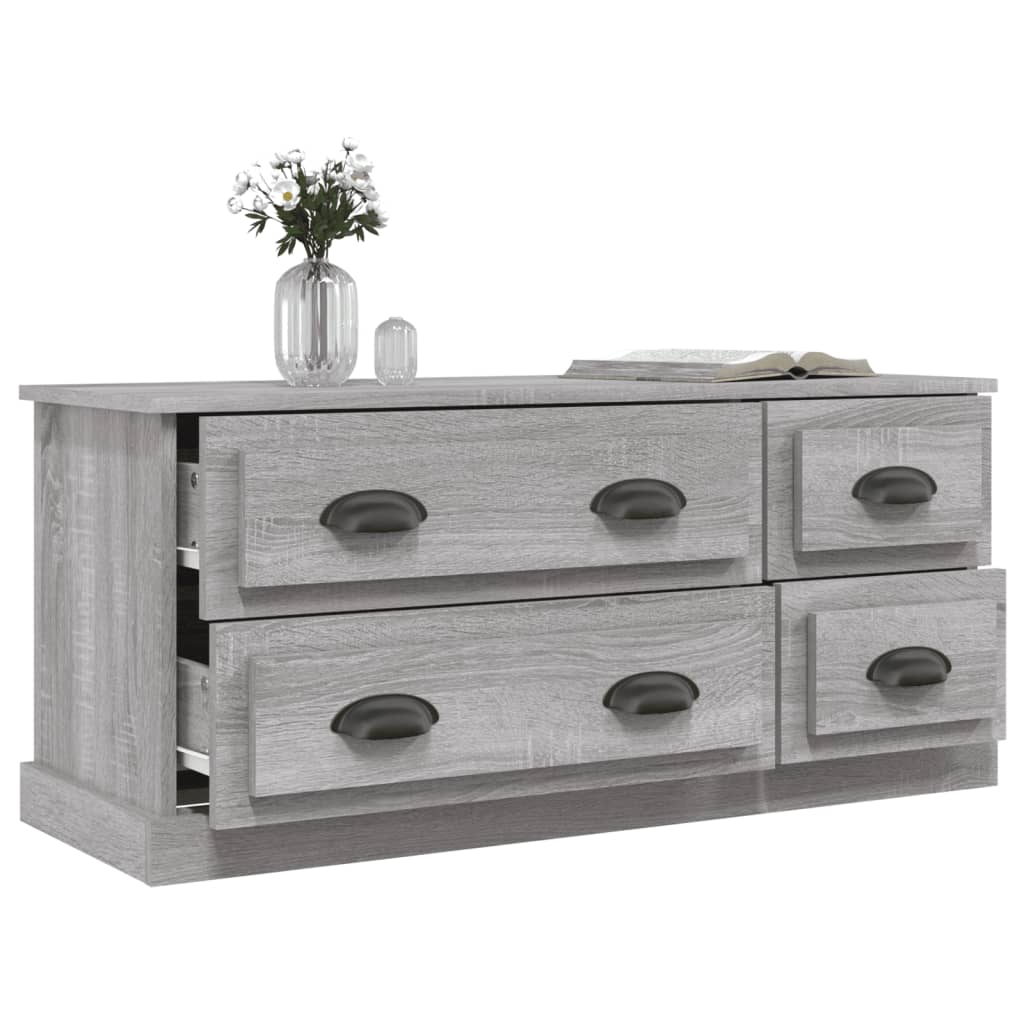 TV-Schrank Grau Sonoma 100x35,5x45 cm Holzwerkstoff - Pazzar.ch