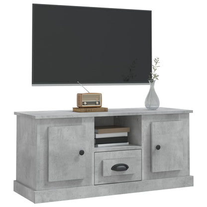 TV-Schrank Betongrau 100x35,5x45 cm Holzwerkstoff - Pazzar.ch