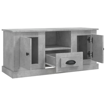 TV-Schrank Betongrau 100x35,5x45 cm Holzwerkstoff - Pazzar.ch