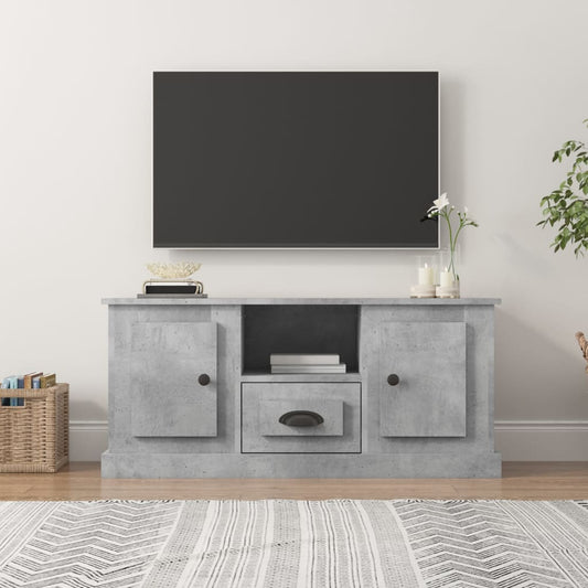 TV-Schrank Betongrau 100x35,5x45 cm Holzwerkstoff - Pazzar.ch
