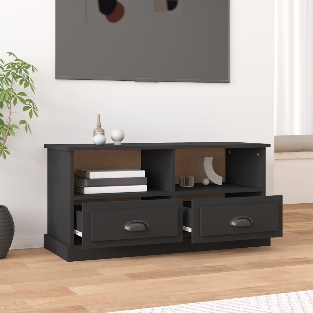 TV-Schrank Schwarz 93x35,5x45 cm Holzwerkstoff - Pazzar.ch