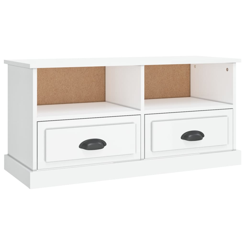 TV-Schrank Hochglanz-Weiß 93x35,5x45 cm Holzwerkstoff - Pazzar.ch