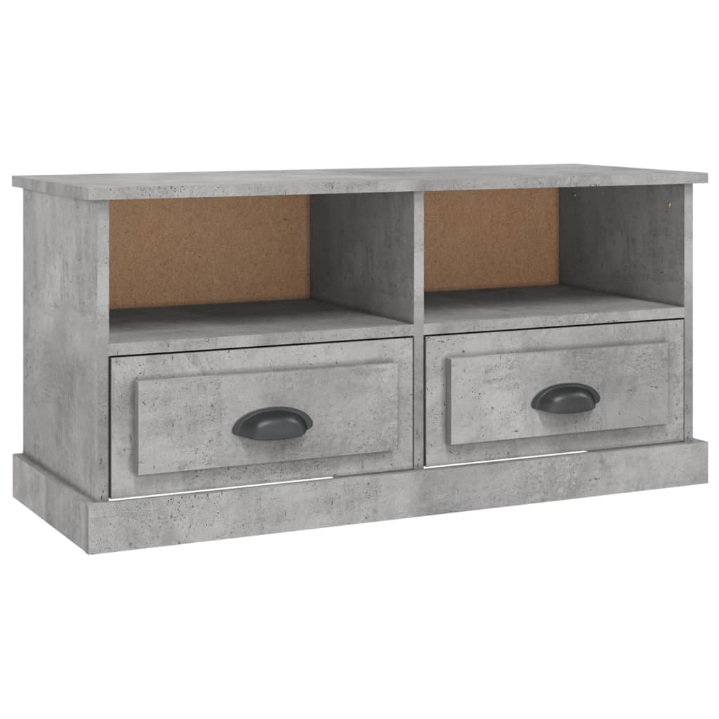 TV-Schrank Betongrau 93x35,5x45 cm Holzwerkstoff - Pazzar.ch