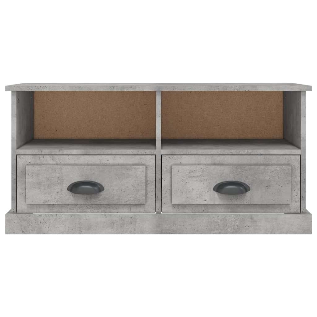 TV-Schrank Betongrau 93x35,5x45 cm Holzwerkstoff - Pazzar.ch