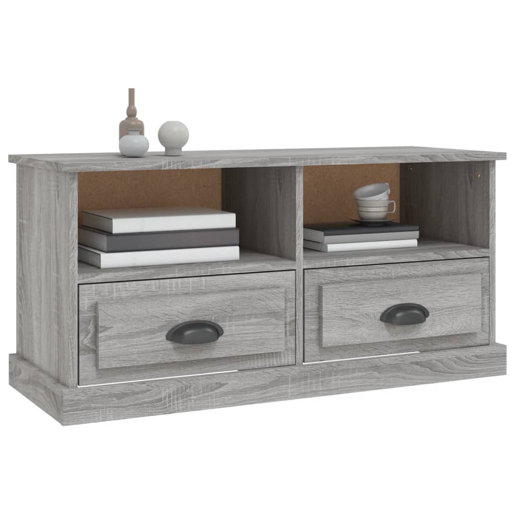 TV-Schrank Grau Sonoma 93x35,5x45 cm Holzwerkstoff - Pazzar.ch