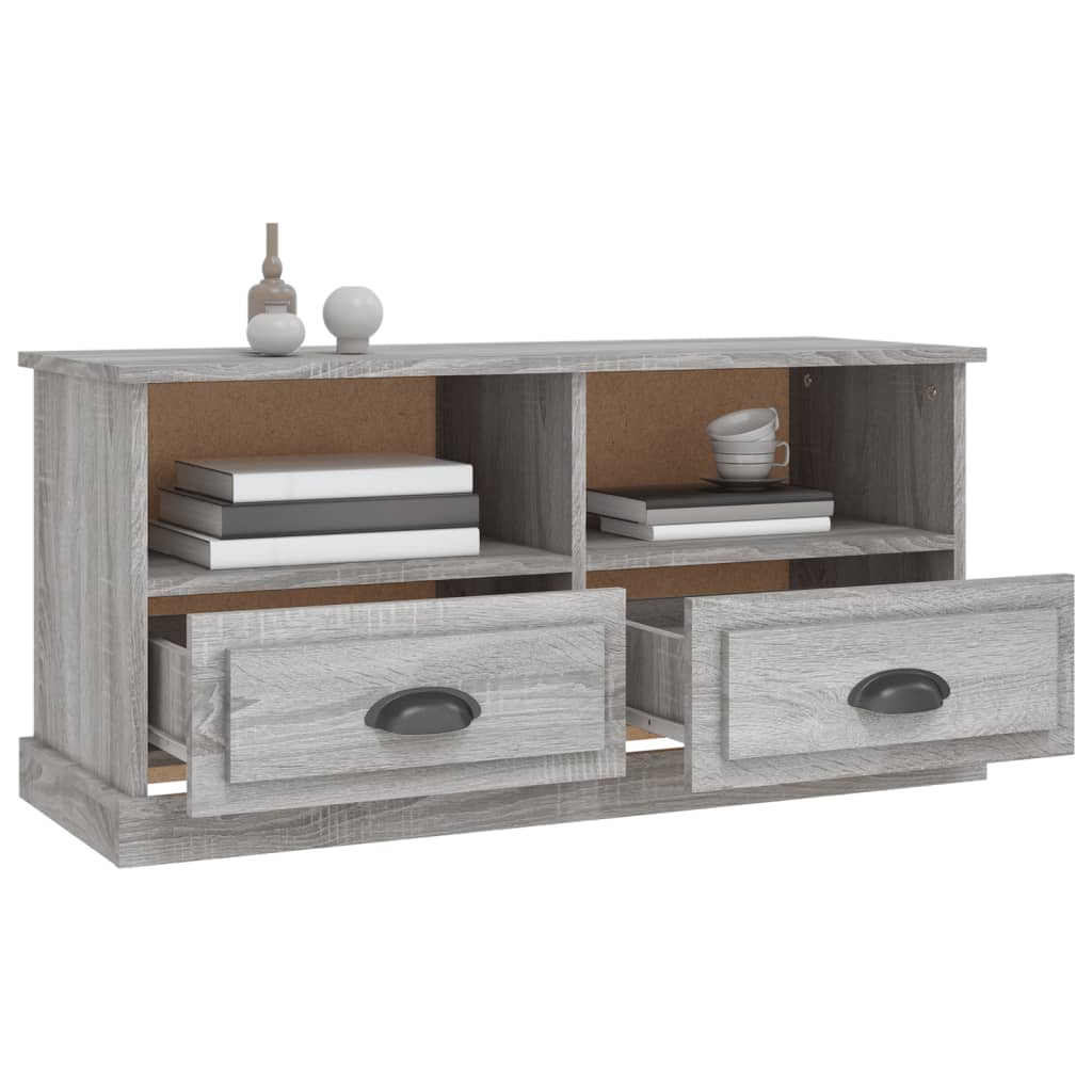 TV-Schrank Grau Sonoma 93x35,5x45 cm Holzwerkstoff - Pazzar.ch