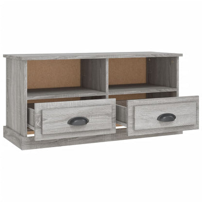 TV-Schrank Grau Sonoma 93x35,5x45 cm Holzwerkstoff - Pazzar.ch