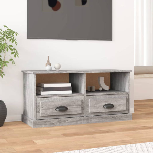 TV-Schrank Grau Sonoma 93x35,5x45 cm Holzwerkstoff - Pazzar.ch