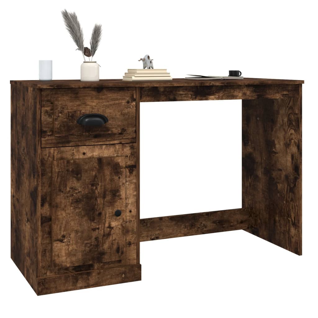 Schreibtisch mit Schublade Räuchereiche 115x50x75cm - Pazzar.ch