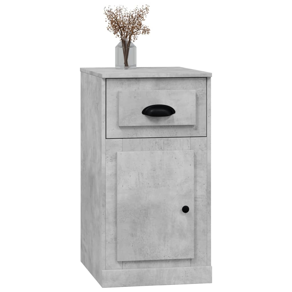Beistellschrank mit Schublade Betongrau 40x50x75 cm - Pazzar.ch