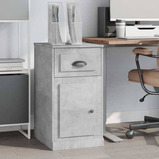 Beistellschrank mit Schublade Betongrau 40x50x75 cm - Pazzar.ch