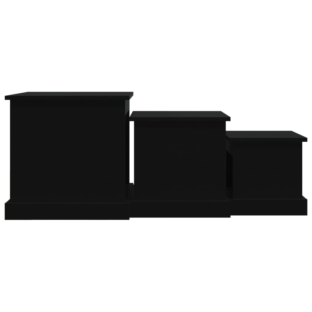 Couchtische 3 Stk. Schwarz Holzwerkstoff - Pazzar.ch